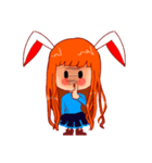 Menik cute rabbit girl（個別スタンプ：11）