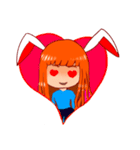 Menik cute rabbit girl（個別スタンプ：12）