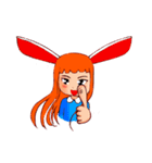 Menik cute rabbit girl（個別スタンプ：17）