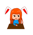 Menik cute rabbit girl（個別スタンプ：20）