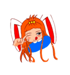 Menik cute rabbit girl（個別スタンプ：22）