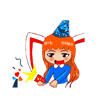 Menik cute rabbit girl（個別スタンプ：26）