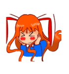 Menik cute rabbit girl（個別スタンプ：35）