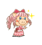 ピグリーナと王子（個別スタンプ：17）
