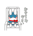 キャビンアテンダント うさぎ（個別スタンプ：10）