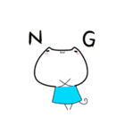 猫な小あじ＊4(English)（個別スタンプ：11）