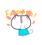 猫な小あじ＊4(English)（個別スタンプ：28）