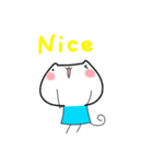 猫な小あじ＊4(English)（個別スタンプ：30）