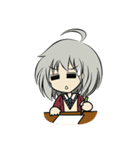 Miharu ＆ Ryuma : Busy School Day（個別スタンプ：4）