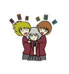 Miharu ＆ Ryuma : Busy School Day（個別スタンプ：18）