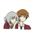 Miharu ＆ Ryuma : Busy School Day（個別スタンプ：28）