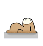 Fat Capybara and Rock bird（個別スタンプ：7）