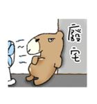Fat Capybara and Rock bird（個別スタンプ：9）