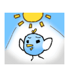 Fat Capybara and Rock bird（個別スタンプ：21）