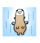 Fat Capybara and Rock bird（個別スタンプ：29）