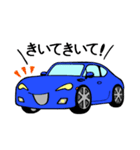 Life with cars (blue＆yellow)（個別スタンプ：1）
