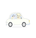 ゴールデンレトリバー犬と猫とパンダ。（個別スタンプ：26）