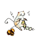筆舌に尽くしがたい猫（個別スタンプ：5）