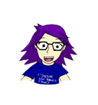 Avelix the Cool, Geek, and Tomboy Girl（個別スタンプ：8）