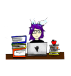 Avelix the Cool, Geek, and Tomboy Girl（個別スタンプ：13）