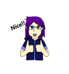 Avelix the Cool, Geek, and Tomboy Girl（個別スタンプ：18）