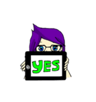 Avelix the Cool, Geek, and Tomboy Girl（個別スタンプ：22）