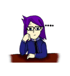 Avelix the Cool, Geek, and Tomboy Girl（個別スタンプ：24）