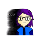 Avelix the Cool, Geek, and Tomboy Girl（個別スタンプ：25）
