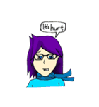Avelix the Cool, Geek, and Tomboy Girl（個別スタンプ：35）