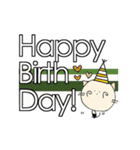 にゃん吉 ありがと~Happy Birthdayでか文字（個別スタンプ：38）