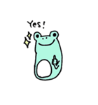 カエルスタンプ(カラフル仕様)（個別スタンプ：2）