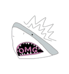 Stylish shark sticker（個別スタンプ：3）