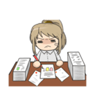Petty female Chubby (Work series)（個別スタンプ：9）