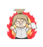 Petty female Chubby (Work series)（個別スタンプ：12）