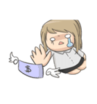 Petty female Chubby (Work series)（個別スタンプ：17）