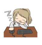 Petty female Chubby (Work series)（個別スタンプ：23）