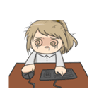 Petty female Chubby (Work series)（個別スタンプ：24）