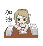 Petty female Chubby (Work series)（個別スタンプ：25）