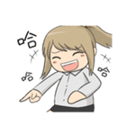Petty female Chubby (Work series)（個別スタンプ：28）