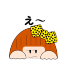 落ち着き女子まる子日本語バージョン（個別スタンプ：4）