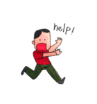 My name is Johnny.（個別スタンプ：14）