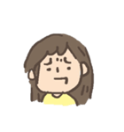 yellow clothes girl（個別スタンプ：2）