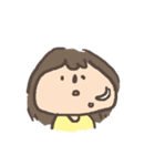 yellow clothes girl（個別スタンプ：5）