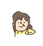 yellow clothes girl（個別スタンプ：7）