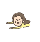 yellow clothes girl（個別スタンプ：18）