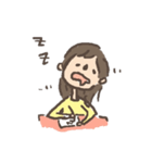 yellow clothes girl（個別スタンプ：20）