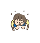 yellow clothes girl（個別スタンプ：28）