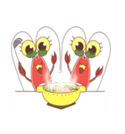 Cute Shrimp（個別スタンプ：14）
