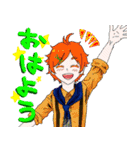 【創作】男性キャラしかいないスタンプ（個別スタンプ：1）
