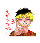 【創作】男性キャラしかいないスタンプ（個別スタンプ：8）